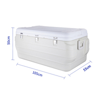 Glacière isotherme en plastique 170L pour camping, aliments, fruits, boissons, légumes, poisson, transport médical – Offre Spéciale