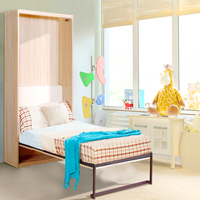 Vente en gros directe d'usine Armoire intelligente pour lit mural taille personnalisée King-Size Quincaillerie de lit escamotable pliable Poste de travail moderne