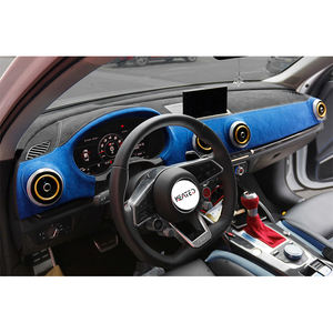 Cubierta de salpicadero en <span class=keywords><strong>Alcantara</strong></span> real <span class=keywords><strong>para</strong></span> Audi A3 2016-2019 RS3 0 Pad Alfombras Accesorios de <span class=keywords><strong>coche</strong></span> Kit de tapicería Modificación - Product Image 2