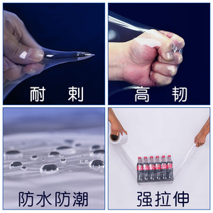 Película estirable de polietileno de 50 cm de ancho, transparente, de grado industrial, para embalaje protector de alimentos, para mudanzas y almacenamiento. - Product Image 2