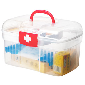 Trousse de premiers soins en plastique portable, boîte à médicaments, boîte à <span class=keywords><strong>pharmacie</strong></span>, plateau transparent, boîte médicale familiale, boîte de rangement, boîte à outils - Product Image 3