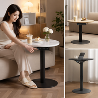 Table basse électrique réglable en hauteur AOR, style moderne, structure en acier, matériaux en fer + verre + marbre, meubles de salon