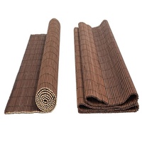 Sous-verre rectangulaire isolant, sous-plat, produits en bambou, résistant, sets de table en bambou, dessous de plat réutilisables, tapis de plage en bambou sablé
