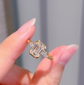 Bague Xinfly en or 18 carats AU750 avec diamant de laboratoire 1,69 ct, bijou de fiançailles, alliance de mariage, design personnalisé - Product Image 4