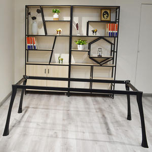 Mobilier de bureau bureau de conférence moderne en acier inoxydable bois patron exécutif PDG bureau salle de réunion table - Product Image 2