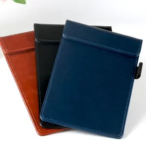 PU Leather A4 Magnetic Clip Holder Folder Menu Clip Contract Holder Bill Holder Clip for Hotel Restaurant