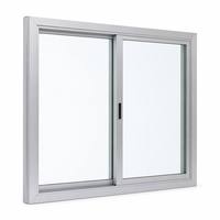 Jendela Geser Aluminium Kaca Low-E Hemat Energi, Kaca Ganda Berisi Argon, Thermal Break, Eksterior, Anti Maling