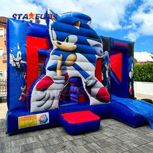 <span class=keywords><strong>Sonic</strong></span> chủ đề các <span class=keywords><strong>HEDGEHOG</strong></span> Inflatable nhà trả lại <span class=keywords><strong>Sonic</strong></span> unisex Bouncer nhảy lâu đài với Slide Combo lâu đài bouncy - Product Image 2