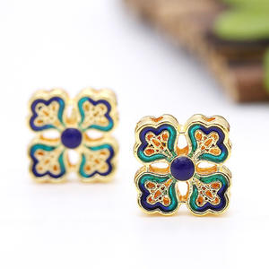 DIYジュエリーアクセサリー七宝中空ビーズ四つ葉フラワービーズブレスレット素材 - Product Image 3