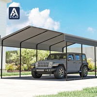 Abri de voiture en acier galvanisé sur mesure, abri de stationnement extérieur en métal, abri de garage résistant au vent, auvent en acier avec toit en acier