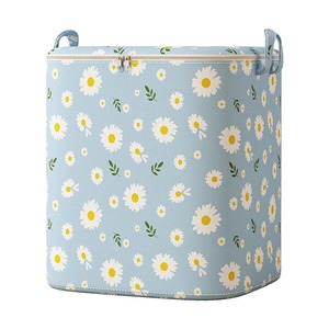 Large Capacity Foldable Daisy <b>Storage</b> Bag For Clothes And Quilts Rectangle Standing Type Organizer <b>Box</b> Move Place Spring 2024 - Product Image 5