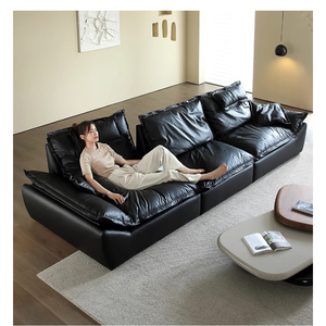 Divano Letto Matrimoniale Moderno di Lusso, Convertibile Minimalista Classico con Ampio Spazio e Cuscini per Soggiorno - Product Image 2