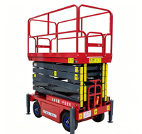 Plateforme élévatrice à ciseaux électrique mobile à 4 roues, capacité de charge lourde de 1000 kg, table de travail aérienne hydraulique de 6 m, acier antidérapant pour entrepôt