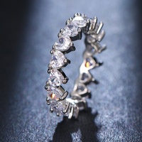 Amazona-anillos de plata 925 para mujer, joyería de compras, anillo de compromiso en línea, joyería