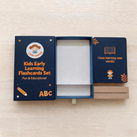 Tarjetas de Afirmaciones Positivas para la Educación Temprana de Niños Pequeños, Tarjetas de Motivación y Ánimo para Niños con Caja de Almacenamiento de Madera