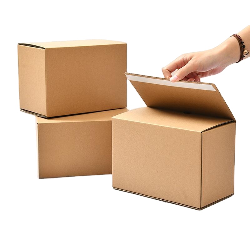 FSC Certificate Kraft Corrugated Cardboard Shipping Box Zipper Mailer Boxes Easy Tear Strip Opening Seal Shipping Mailer Box