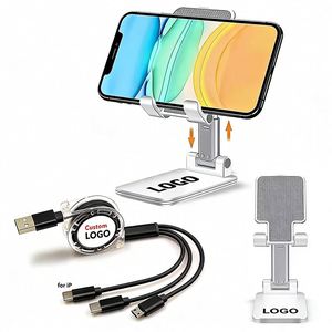 Wholesale Promotional Gifts <b>for</b> Business Custom Logo Design Desk Foldable Mobile Phone Holder <b>for</b> Mobile Phones and <b>Tablets</b> - Product Image 1