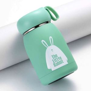Cute Rabbit Design Stainless Steel Vacuum <b>Thermos</b> Cup With Temperature Display For Children Travel Use - Product Image 4
