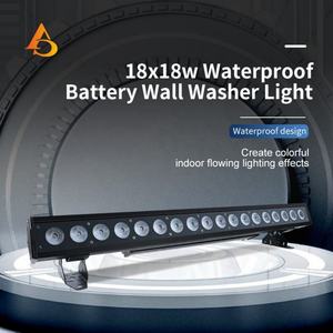 Projecteur mural LED étanche IP65 pour extérieur, 18x18W RGBWA UV DMX - Product Image 2