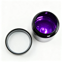 Envases de Vidrio Violeta Oscuro con Protección UV de 50/100/150/200/250/500/1000 ml, Frascos de Vidrio Ultravioleta a Prueba de Rayos UV