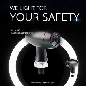 Emark Universal Fit Bullet Shape อลูมิเนียมความสว่างสูงรถจักรยานยนต์ LED สัญญาณไฟเลี้ยว - Product Image 4