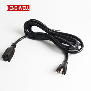 <span class=keywords><strong>Cable</strong></span> de extensión de EE. UU. 10A/13A/15A 125V con enchufe luminoso 3 clavijas con conexión a <span class=keywords><strong>tierra</strong></span> 5-15P 5-15R <span class=keywords><strong>Cable</strong></span> de alimentación para oficina en casa Tipo de <span class=keywords><strong>cable</strong></span> SJTW - Product Image 2