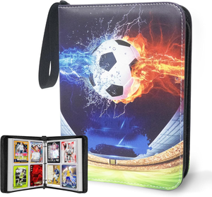 MIO 400 pochettes 2025 classeur de cartes à collectionner de football Portable <span class=keywords><strong>sac</strong></span> de rangement étanche manches amovibles pour les collectionneurs de cartes TCG de sport - Product Image 4