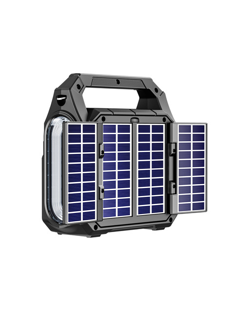 KTS-2299 Wireless Portable Outdoor BT Speaker with FM Radio and Torch Light Solar BT Speaker with Power Station