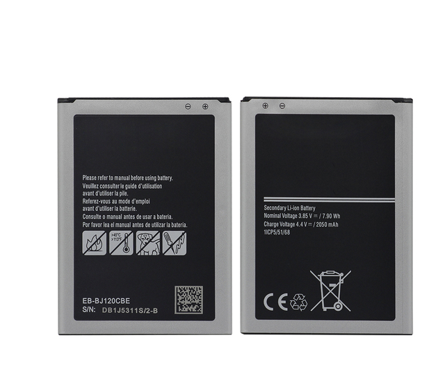 For Samsung for Galaxy J1 2016 Battery 3.85V 2050mAh Lithium Ion Mobile Phone Battery EB-BJ120CBE in Stock