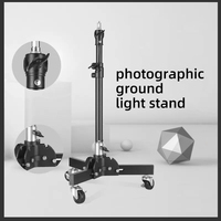 KAZHI Heavy Duty Réglable Photographie Trépied Pliant Poulie Caméra Lumière Stand Roue Lampe de Poche pour Softbox Photo Studio