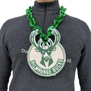 Collar con Colgante Unisex de los Lions, <span class=keywords><strong>EVA</strong></span>+ABS, Cadena Grande, Logotipo 3D de Espuma (8"x6") Detroit 32", para Fanáticos, Fiestas, Casual/Deportivo - Product Image 2