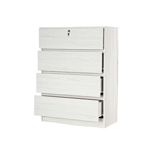 Oem Tùy Chỉnh Trắng/Dark Oak Handleless 4-Ngăn Kéo Tối Giản Ngực Chức Năng Lưu Trữ Organizer Cho Biệt Thự Khách Sạn Hoặc Căn Hộ - Product Image 2