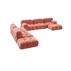 Moderne Schnitt kombination Quadrat Modular Eck boden Couch Lounge Mode Unterschied liche Form Sofa anpassen