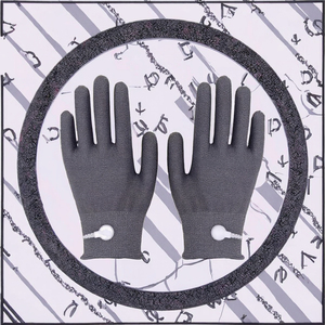 Bioelectric Massage Instrument <b>Gloves</b> Acid-Base Electrotherapy <b>Silver</b> Fiber Sterile Powder-Free Waterproof Safety <b>Gloves</b> - Product Image 3