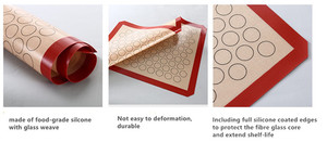 แผ่นอบขนมซิลิโคนสำหรับอบขนมอบในเชิงพาณิชย์เกรดเกรดอาหารไม่ติด - Product Image 6