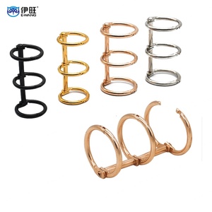En gros, anneaux de reliure métalliques à 3 trous de 1 pouce pour reliure de livre DIY, calendrier de bureau doré, clip de carnet et feuilles mobiles - Product Image 6