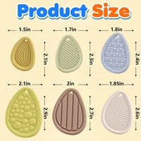 Juguete Sensorial Interactivo Educativo Transfronterizo, Piedra Antiestrés para Niños, Juguete para Apretar de Silicona con Textura Suave, Piedra para la Ansiedad
