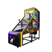 Machine de jeu d'arcade de basket-ball d'intérieur à monnayeur avec éclairage de luxe et capteur pour centre commercial