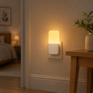 Mini lampe de nuit 0,5W à brancher sur prise murale, carrée, avec capteur automatique crépuscule-aube, lampe de chevet LED pour enfants et bébés, pour chambre et salle de bain - Product Image 4
