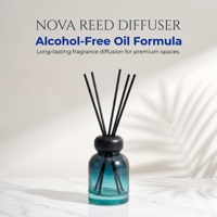 Diffuseur de parfum NOVA 150 ml en verre sans BPA, sans alcool, longue durée, artisanal, écologique, logo personnalisé, parfum d'ambiance