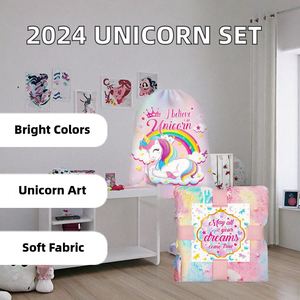 Set de Regalo Personalizable de Unicornio para Niñas, Navidad 2025, Idea de Producto Novedosa para Regalos Divertidos y de Agradecimiento para Niños - Product Image 2