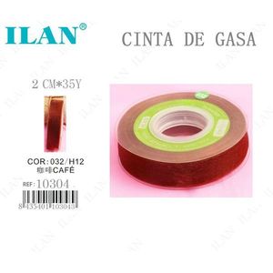 Nastro Gasa 2 cm x 35 m Colore Caffè per Artigianato - Product Image 3