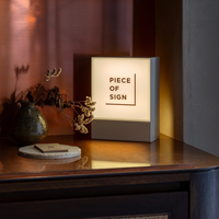 Insegna Luminosa LED Impermeabile per Esterni, Cubo Acrilico Decorativo Retroilluminato Personalizzato, Pannello Pubblicitario Commerciale