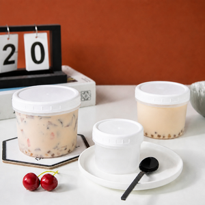 Jarra de Plástico PP de Grado Alimenticio para Té con Leche, 500 ml, Recipiente Hermético para Almacenamiento de Alimentos, Vasos para Boba, Aptos para Microondas, Logotipo Personalizado, Venta al Por Mayor - Product Image 1
