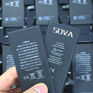 แบตเตอรี่โซลิดสเตท SOVA รุ่นใหม่ อัปเกรดแล้ว สำหรับ <span class=keywords><strong>iPhone</strong></span> <span class=keywords><strong>6S</strong></span> 6 7G 8G Plus X XR XS 11 12 13 Mini 14 15 Pro Max แบตเตอรี่สำหรับ <span class=keywords><strong>iPhone</strong></span> - Product Image 1