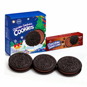 Nueva llegada: Galletas sándwich de chocolate cremoso Camill de 90 g, textura semidura, sabor dulce, snacks familiares, caja para la merienda. - Product Image 6