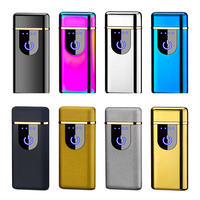 Vente en gros de briquet plasma électrique rechargeable au design moderne, nouveauté rechargeable par USB, cigarettes en métal, cadeaux sans flamme
