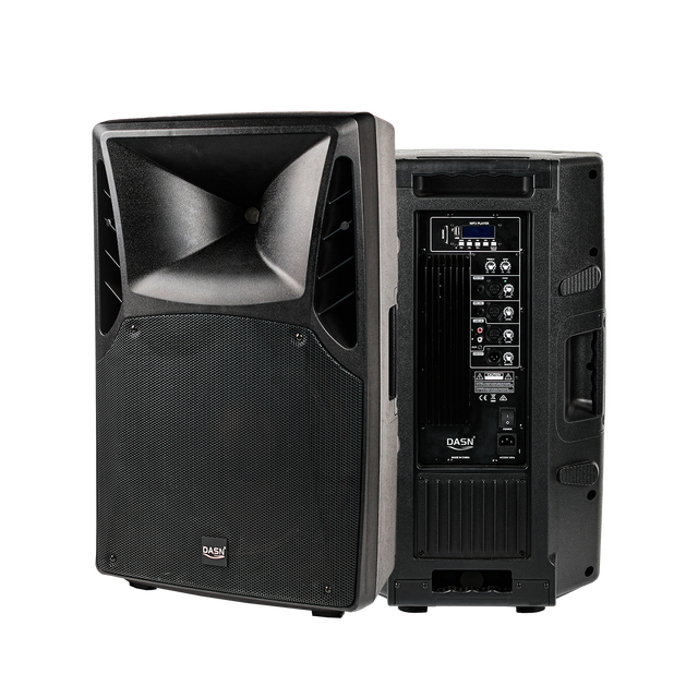 DASN SCQ15AC 15 Inch 720W 2 Way Professional Active Plastic Full Frequency PA Speaker System DJ Stage Audio Home Theater Sound