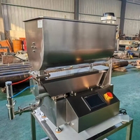 Machine semi-automatique électrique à double tête PLC pour le remplissage de bouteilles et de bocaux de miel, sauce chili, beurre de cacahuète, mayonnaise, crème, confiture et produits chimiques