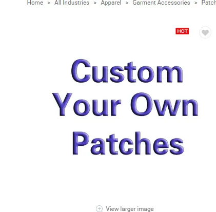2022 Fabrik Custom No Minimum Aufbügeln Patches Benutzer definierte gestickte Patches für Kleidung